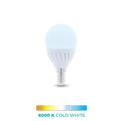 LED žarulja E14 G45 10W 230V 6000K 900lm ceramic Forever Light
