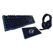 Rebeltec žični gaming set tipkovnica + slušalice + miš + podloga za miša Sherman