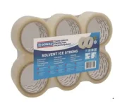 Selotejp pakirni 48mmx60m 6/1 solvent prozirni za temperature do -20'C